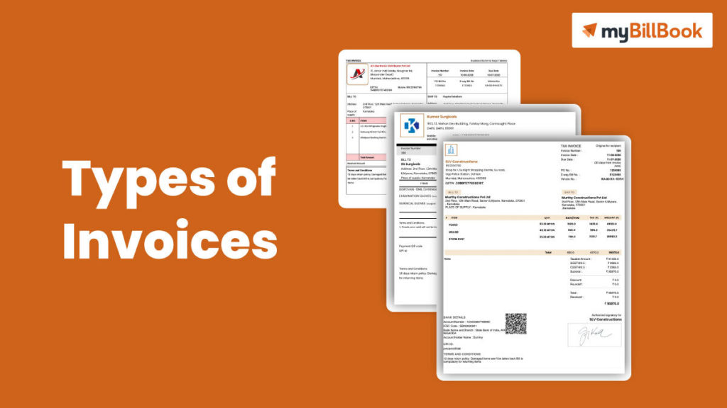 Type of Invoices