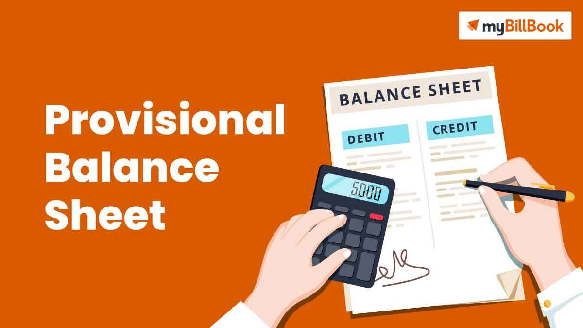 provisional balance sheet meaning in kannada