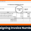 assigning invoice numbers