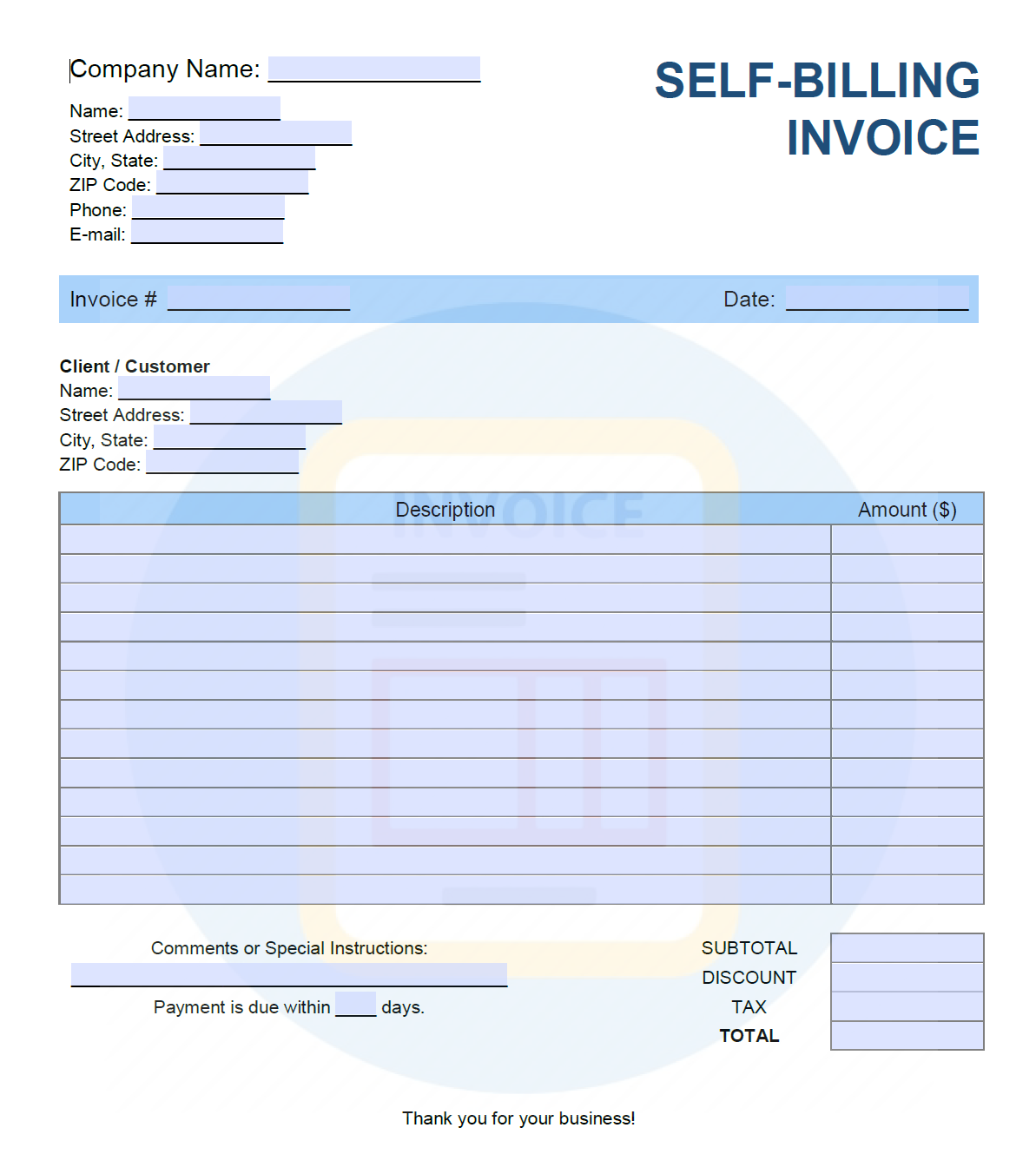 Guide To Self Invoice And RCM Self Invoice Format