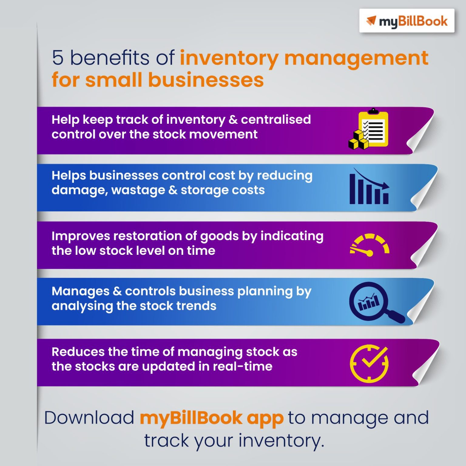 5 Benefits of Inventory Management for Small Businesses myBillBook