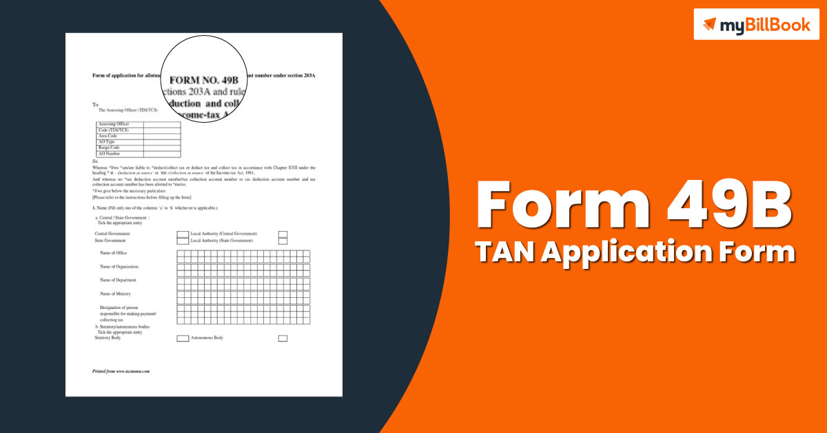 form 49B tan application form