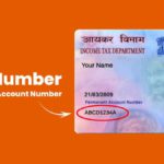 PAN Number -  Permanent Account Number