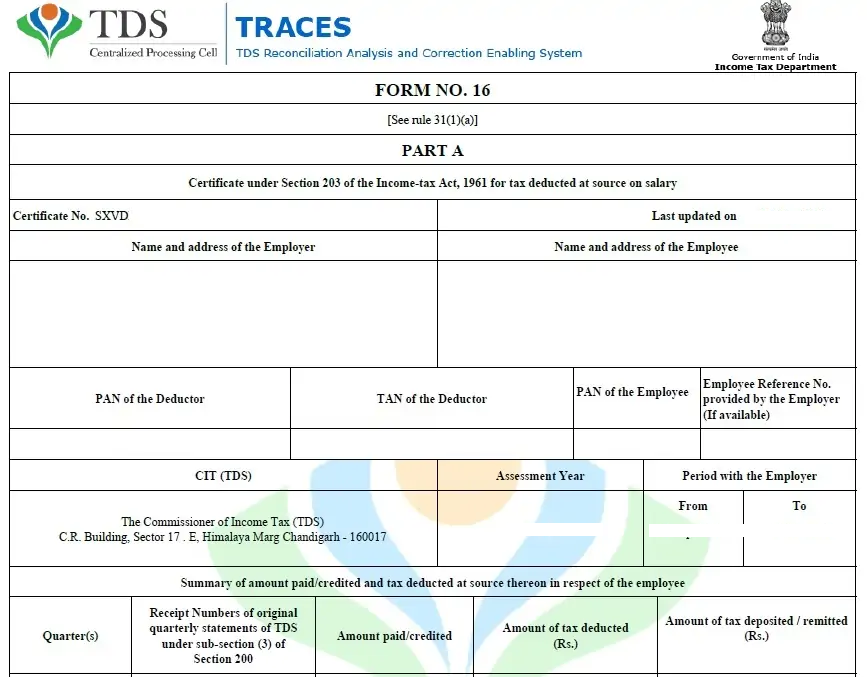 How To Find Form 16a Certificate Number