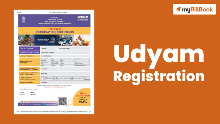 Udyam Registration - Documents required, Registration Process