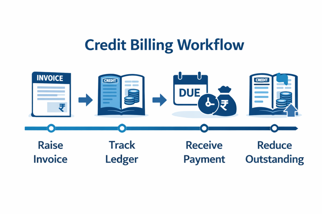 credit billing workflow