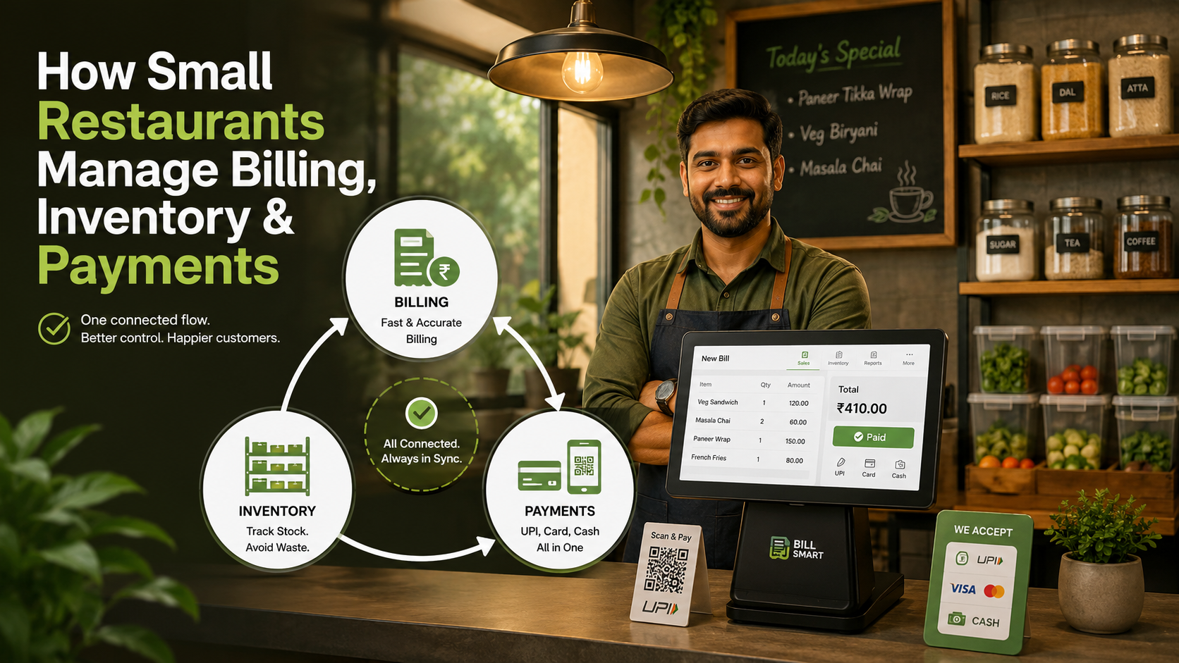 How to Manage Restaurant Billing, Inventory & Payments Together