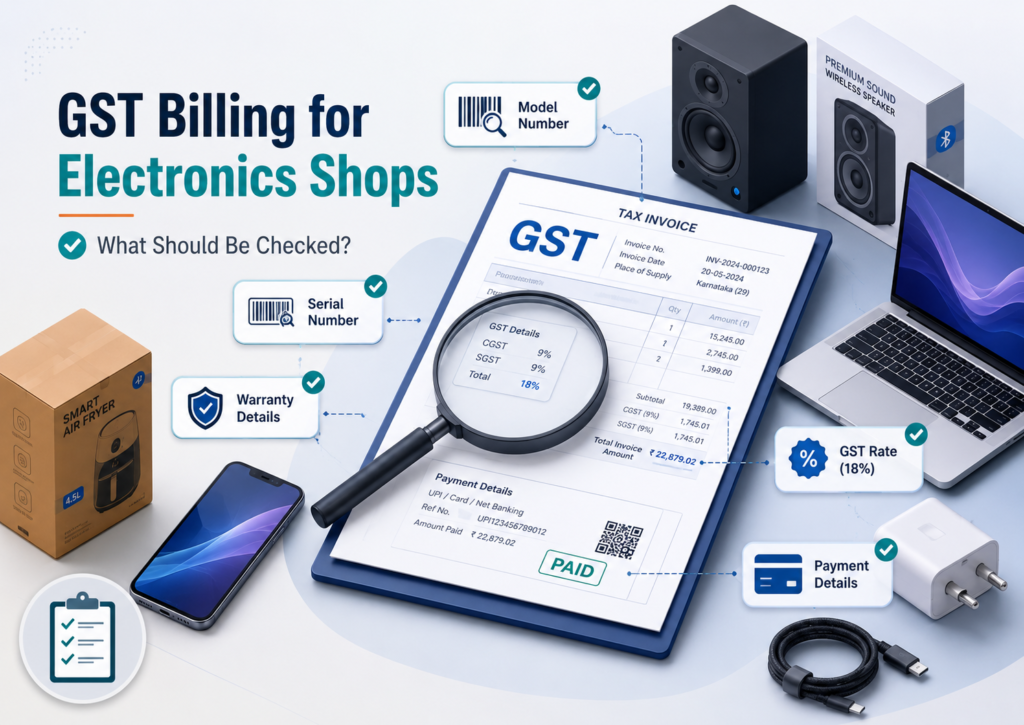 GST Billing Guide For Electronic Shops