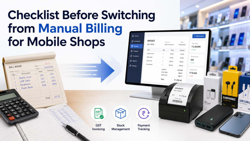 Manual to digital billing transition