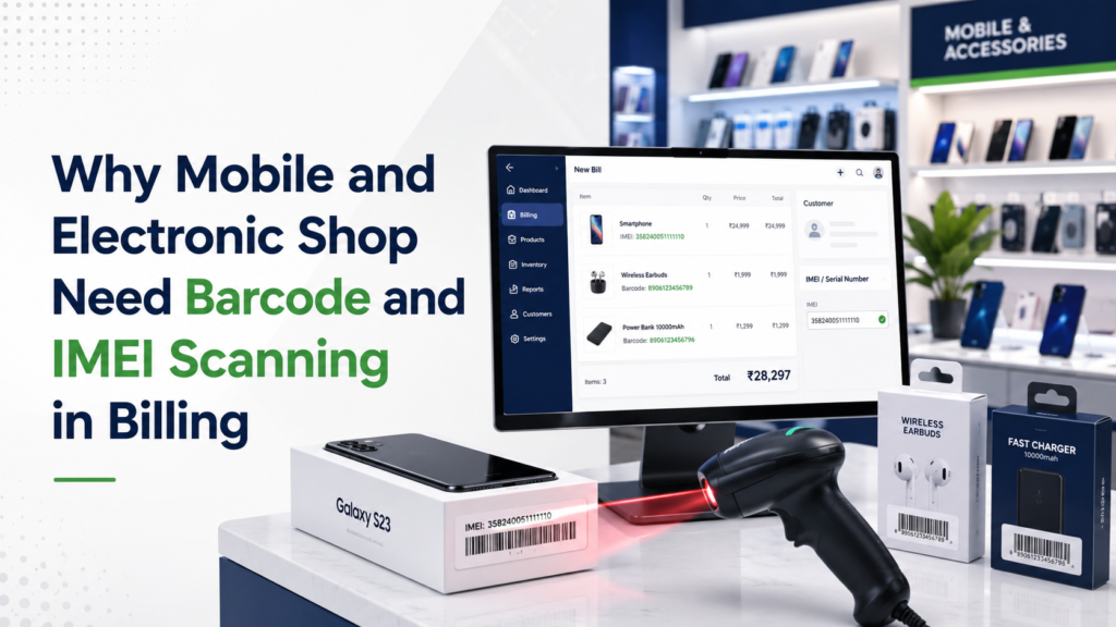 Modern retail mobile & electronics billing system