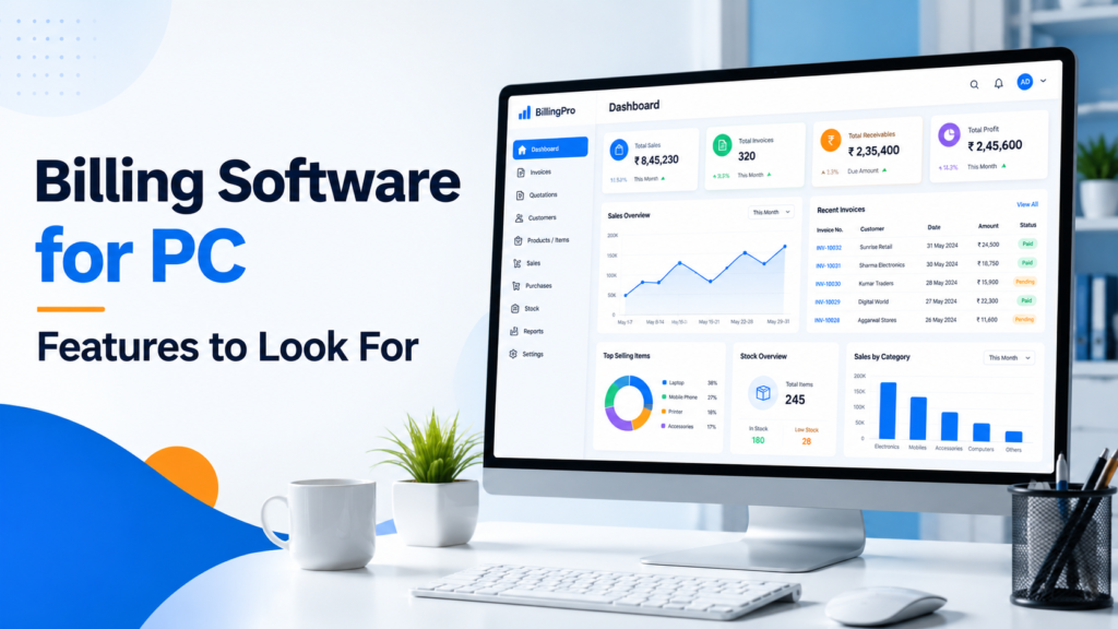 Billing Software for PC Features