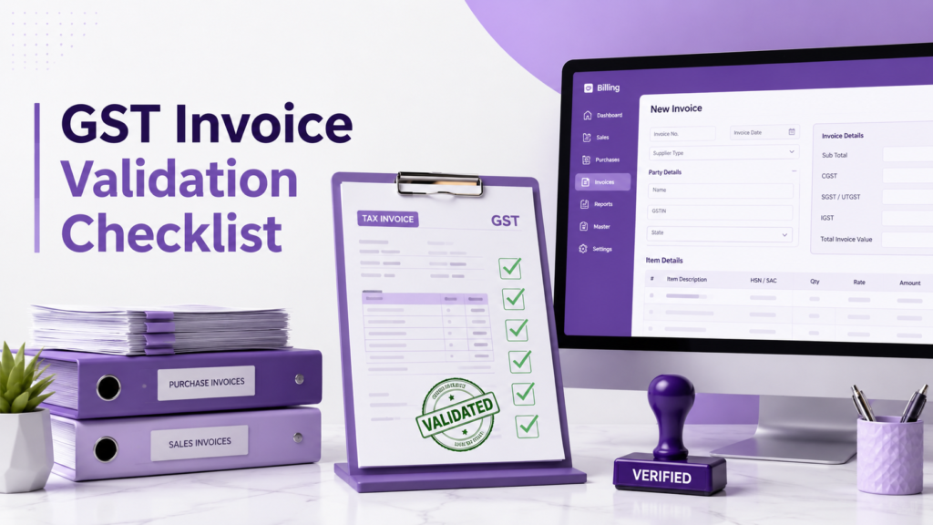 GST Invoice Validation Checklist