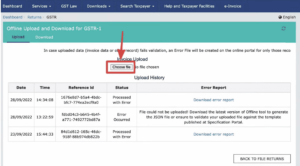 Upload JSON File GST Portal Step part2