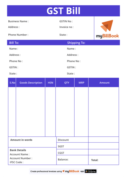 sample gst invoice