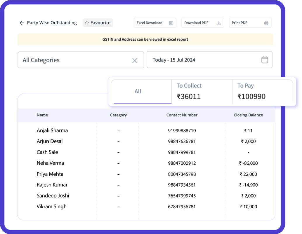 Account Receivables & Payables