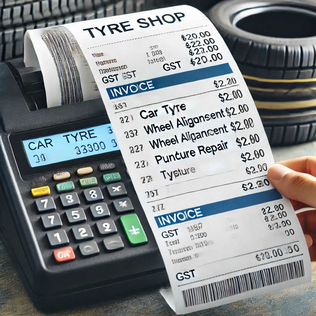 tyre shop bill