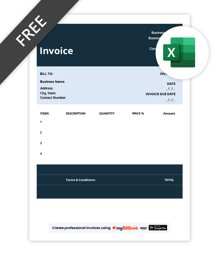 Modern Invoice Template In Excel