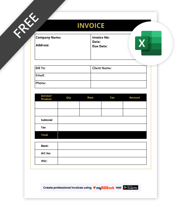Commercial Invoice Format in excel