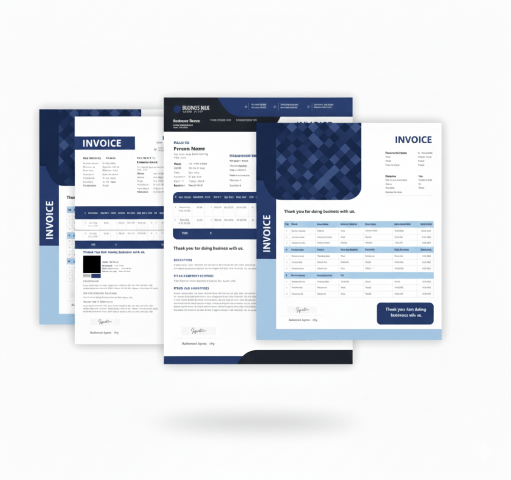 sample of invoice formats