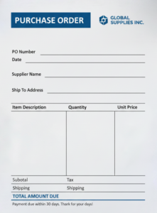 Simple Purchase Order Format
