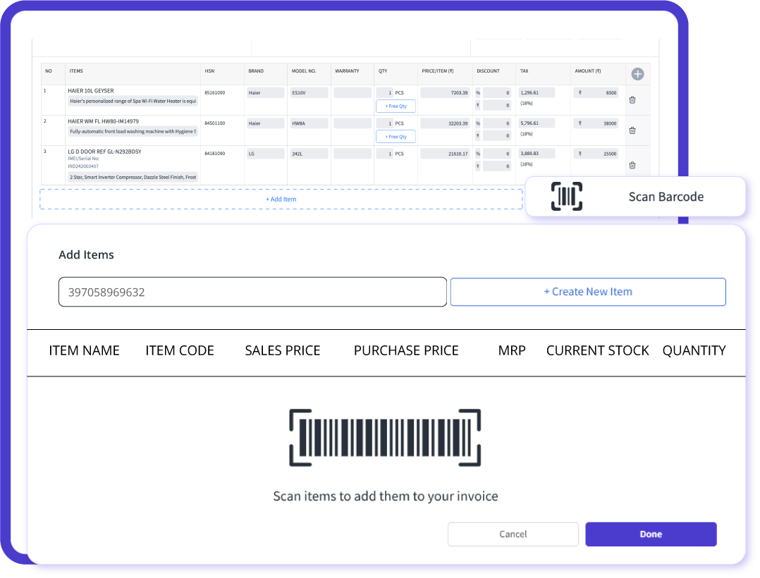 barcode scanning POS