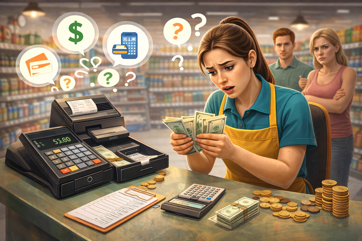 Day-end cash mismatch