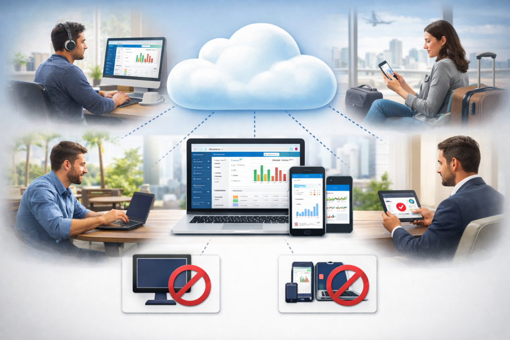 cloudbillingsoftware lets you access anywhere anytime