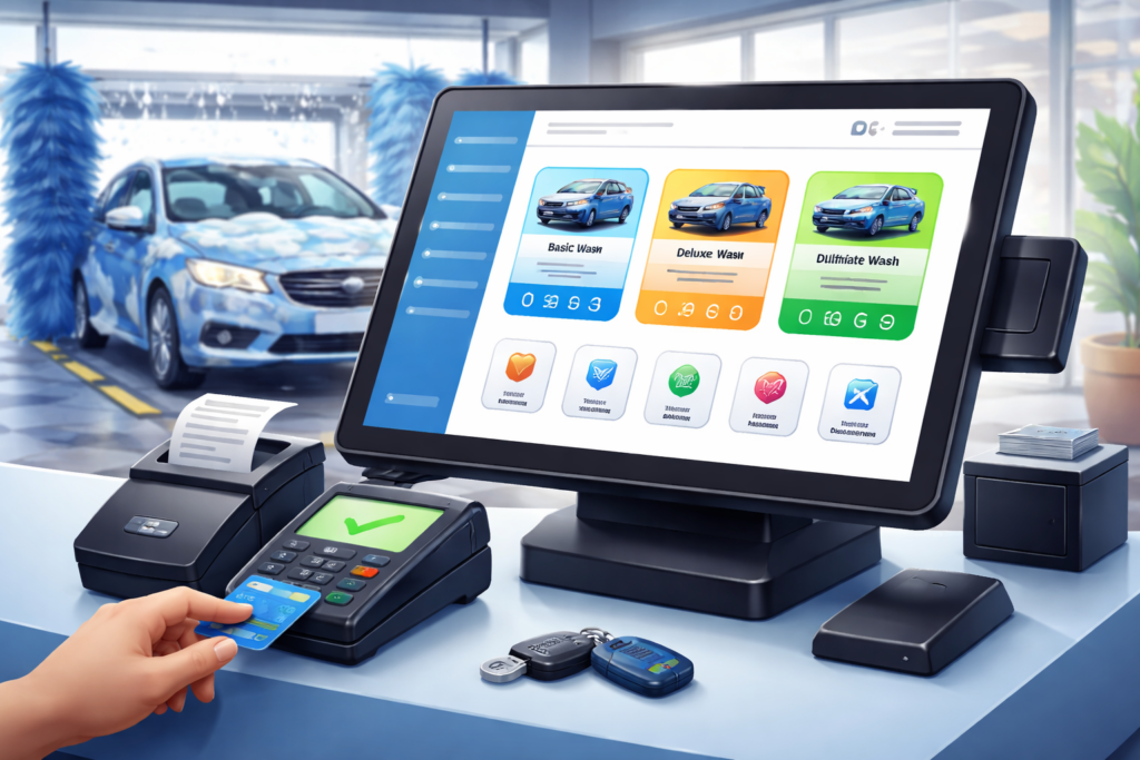 What is the car wash pos software