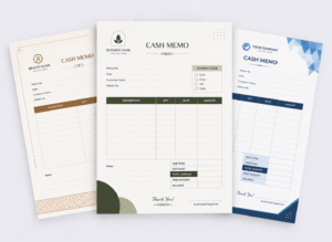 Cash Memo Formats