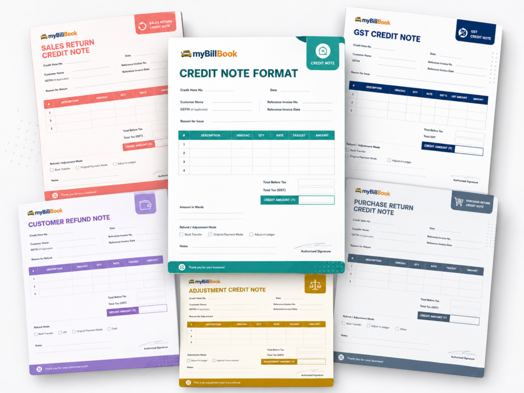 Credit Note Format