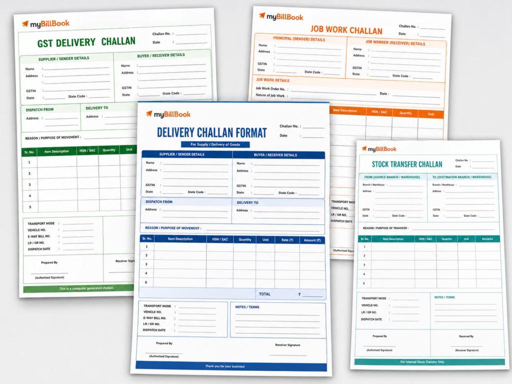 Delivery Challan Format