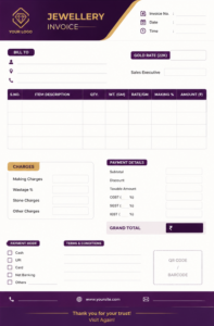 Digital Jewellery Bills