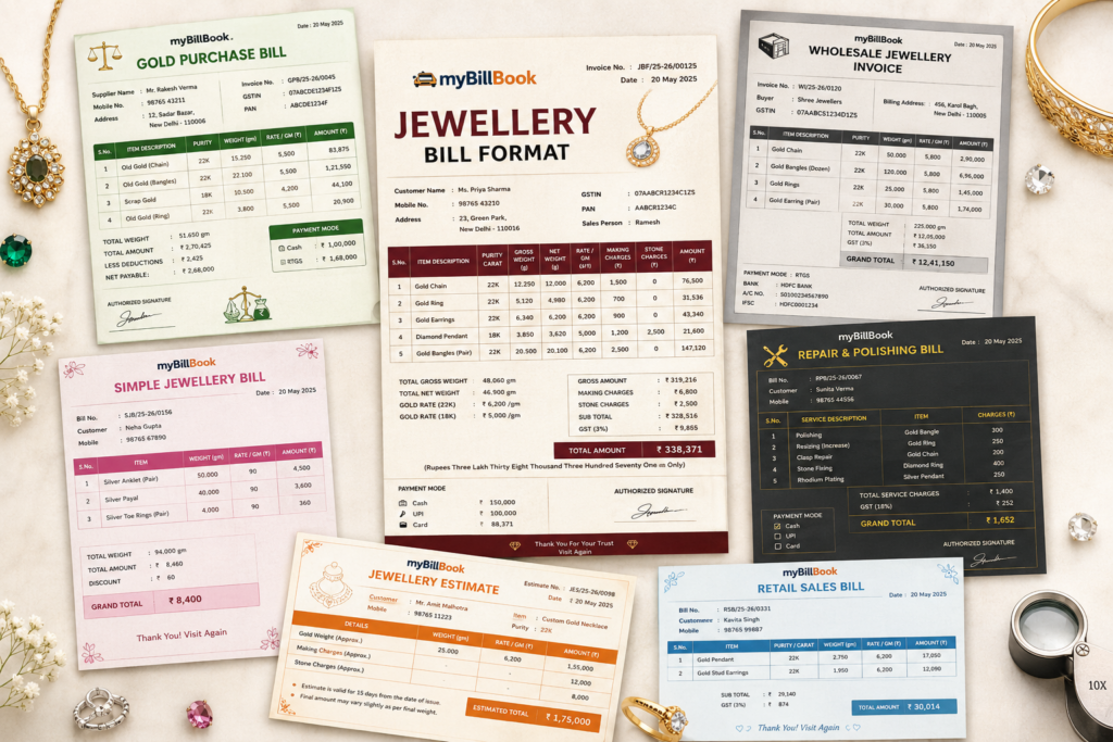 Jewellery Bill Format