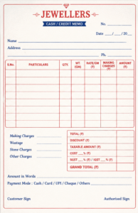 Traditional Jewellery Bill