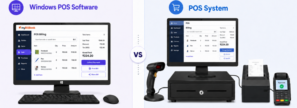 Windows POS Software vs Complete POS System