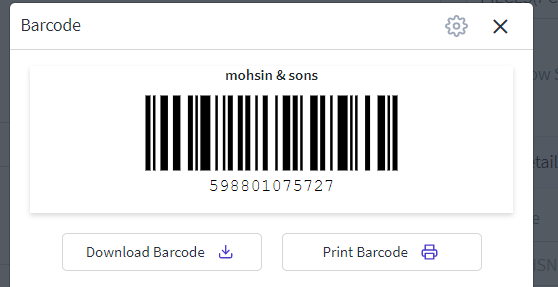 barcode billing
