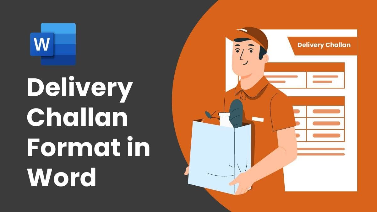 Delivery Challan Format In Word Free Download Delivery Challan Format