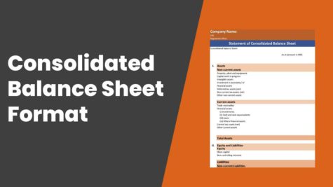 consolidated balance sheet format