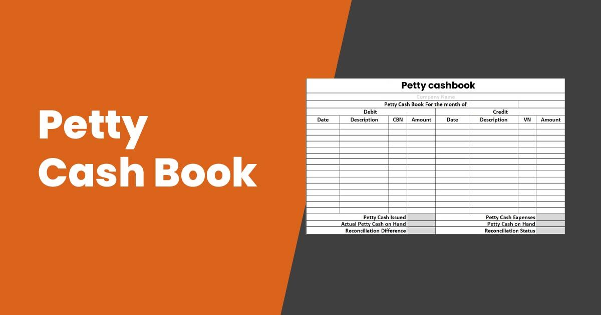 petty cash excel template