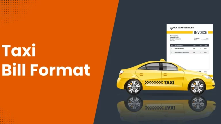 taxi service invoice format