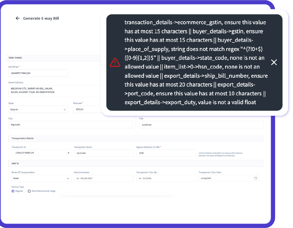eWay Bill Format Excel & PDF eWay Bill Formats