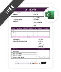 Advanced GST Format in Excel
