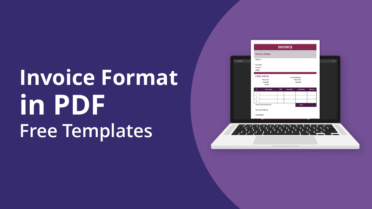 Free Invoice Format in PDF - Download Now
