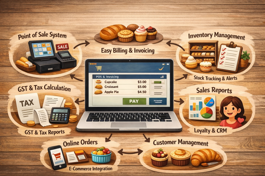 Bakery Billing Software with Free Mobile Invoicing App
