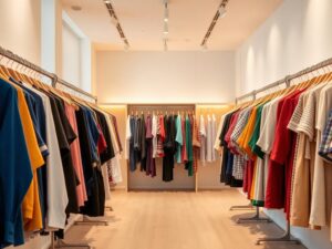 hundreds of variants in clothing shop