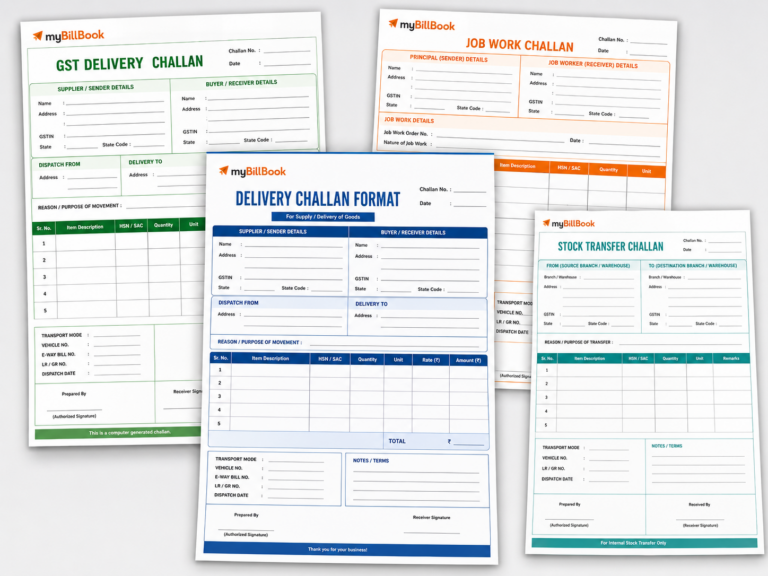 Returnable Challan Delivery Challan Format in Word, Excel & PDF | Free Download