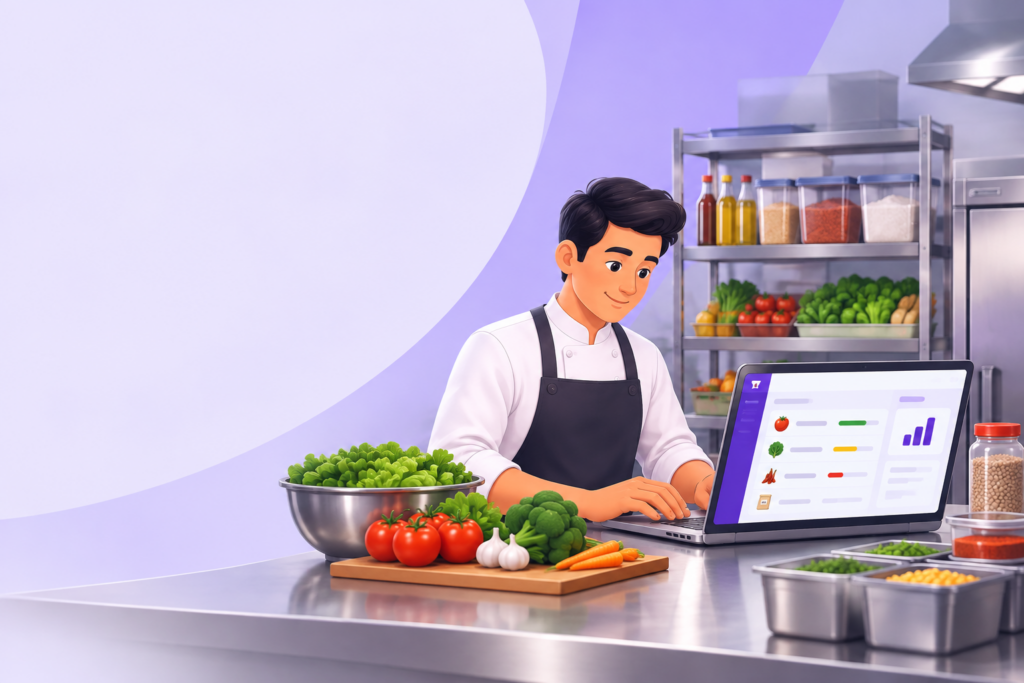 Restaurant inventory management software for tracking food stock and kitchen supplies