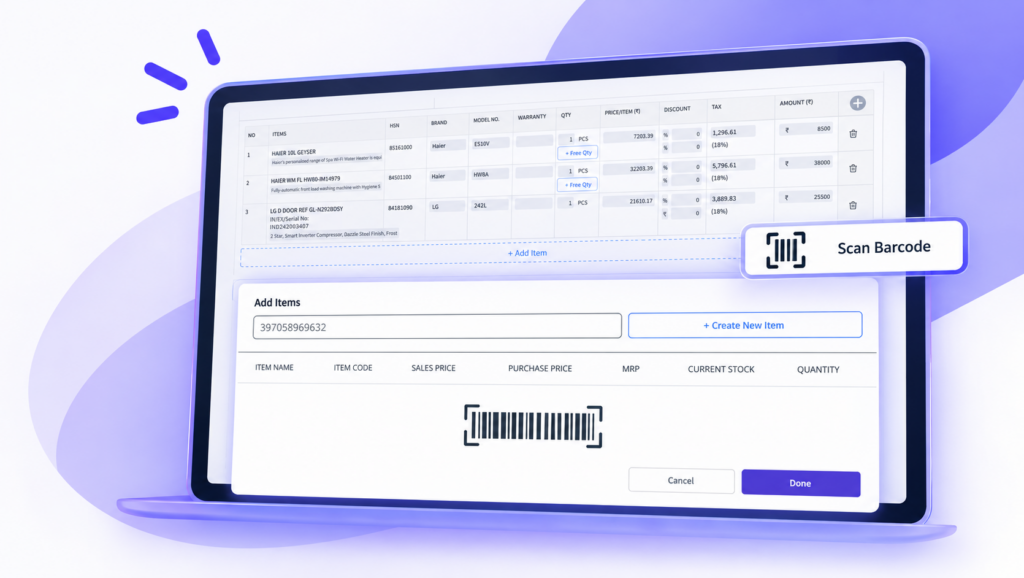 Fast Barcode Billing