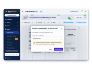 Invoice Cancellation Dashboard