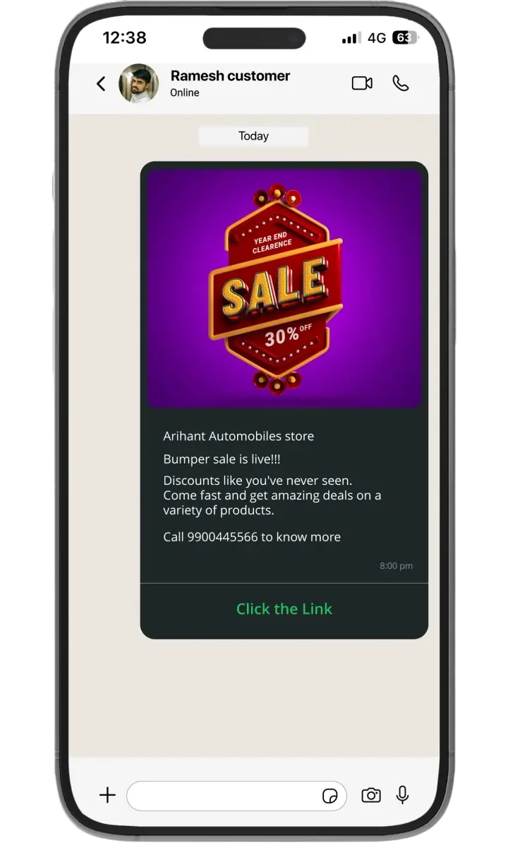 WhatsApp marketing and customer loyalty tools in myBillBook